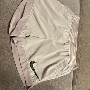 Nike Women's Light Gray Athletic Shorts